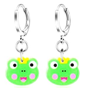 Hypoallergenic Acrylic Dangle Hoop Earrings